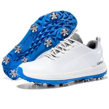 TaoBo Голям размер 13 Спайк Pro Водоустойчив за голф обувки Мъжки дамски Лека обувки за голф играчи Удобни ежедневни обувки за голфъри