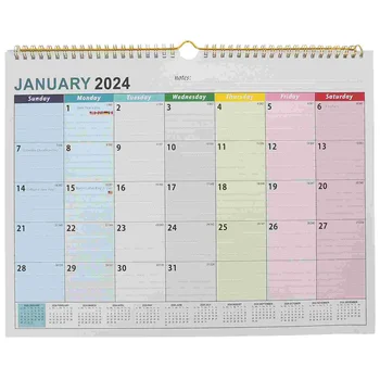 2024-2025 Стенен календар С график за януари. 2024 - юни. 2025 Настолен планер нова година домашния офис