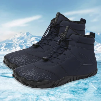 Топли памучни обувки, Удобни непромокаеми ботуши Ветрозащитная зимни ежедневни обувки за дейности на открито през есента и зимата