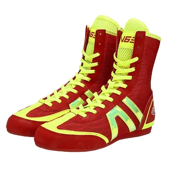 Боксови Обувки TaoBo V63 High Tube Pro за Деца и възрастни Размер 32-44 на Biana Fighting Competition, Мини и Меки Обувки Борцовские
