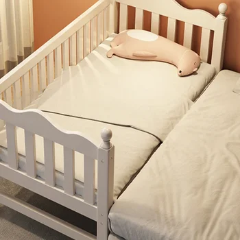 Модерно бебешко легло от масивна дървесина за спални и Обширна ограда Бебешко легло Прост индивидуален дизайн на Легло за кабинета