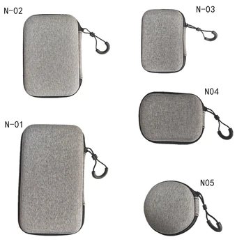Чанта за съхранение на слушалки EVA, пътен калъф с цип за кола, чанта за стартиране на акумулатора, кутия за съхранение на стартер, аксесоари